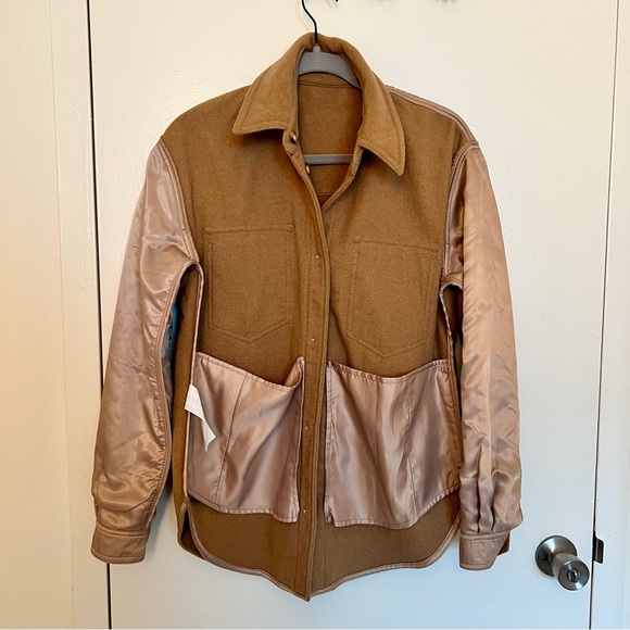 Wool-Blend Shirt Jacket - Picture 4 of 7